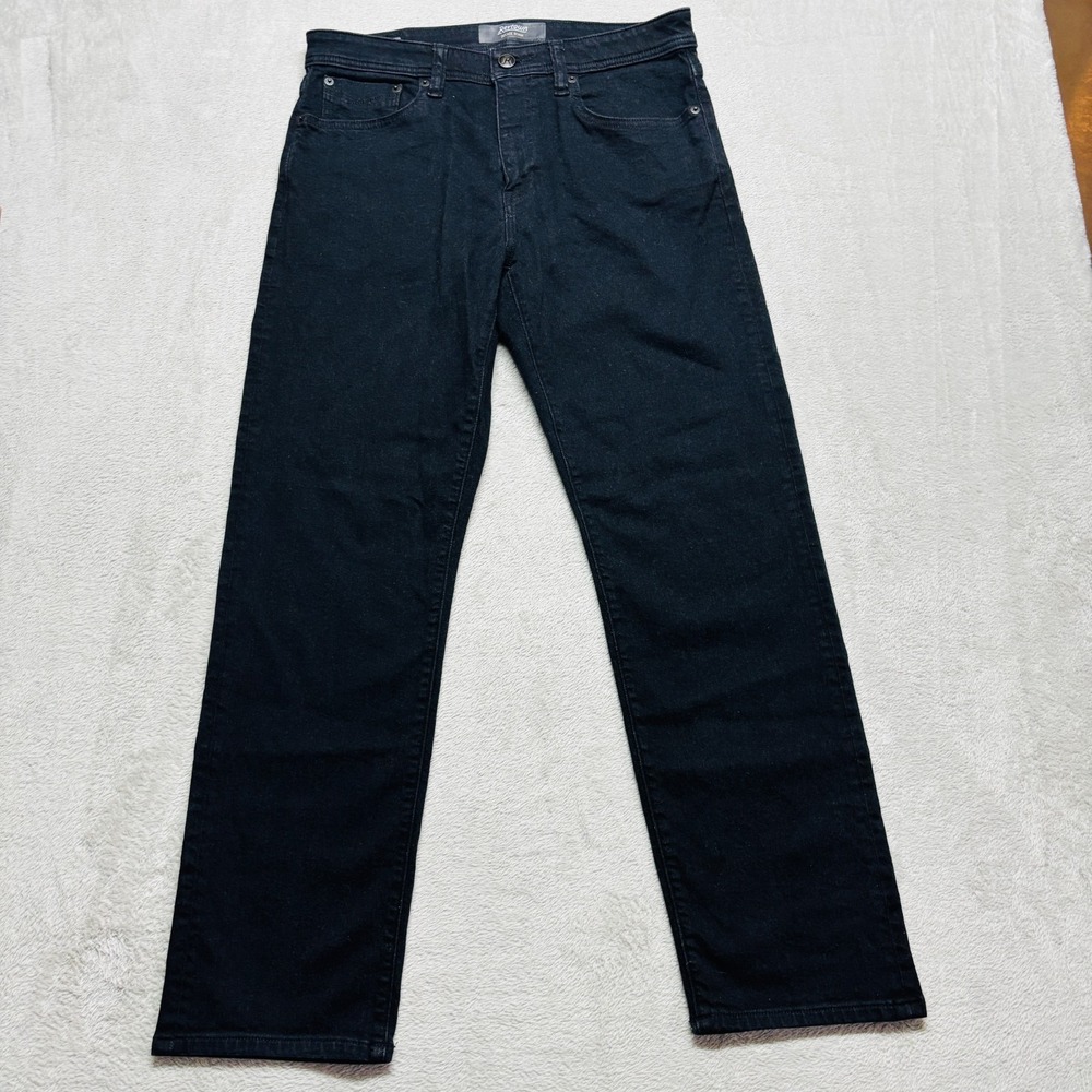 Revtown Automatic Jeans Mens 33x30‎ Black Stretch Decade Wash Denim